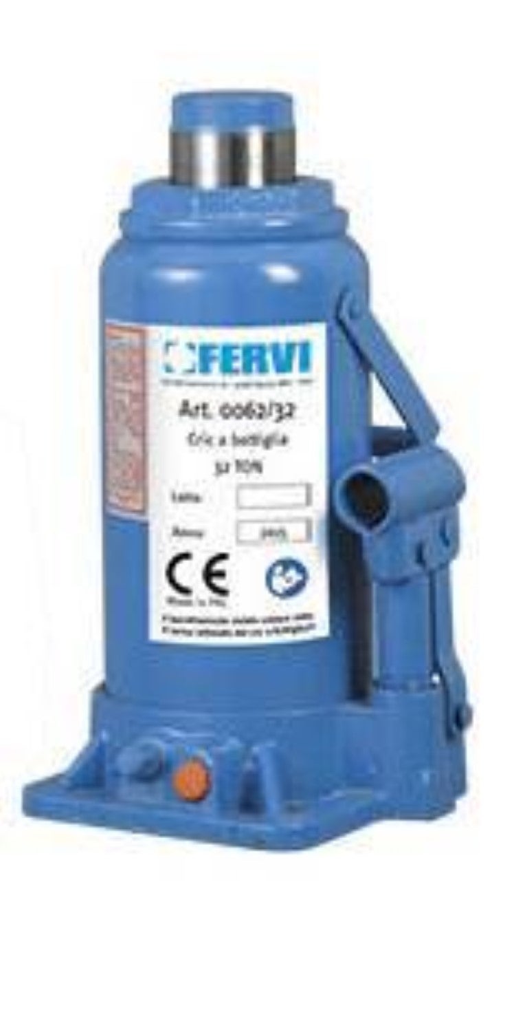 Cric Idraulico A Bottiglia FERVI 0062/32 - Per Auto E Lavori Pesanti - Foto 7