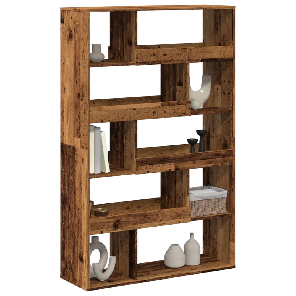 Bibliothèque pour Séjour en Bois Marron H. 33 x l. 100 x P. 33 cm - 3