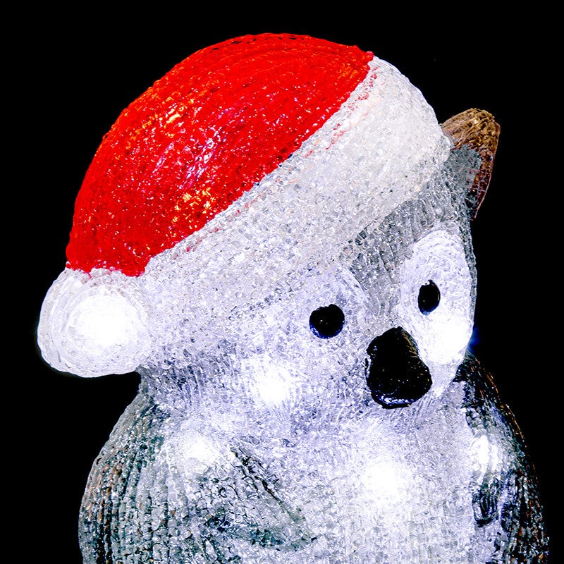 Gufo in acrilico illuminato a forma di 80 LED H.24cm per esterno - 3