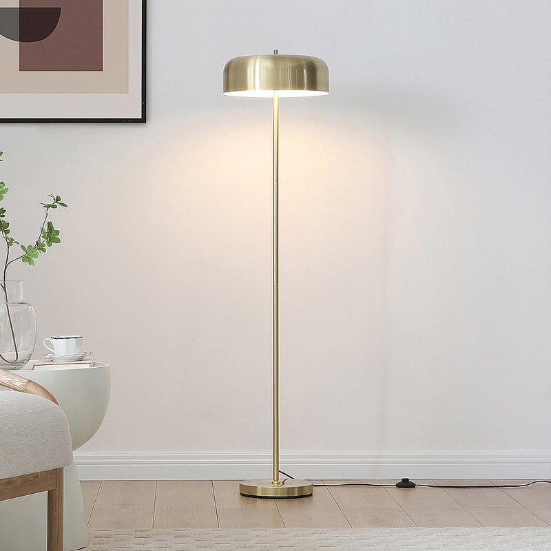 Lampa stojąca grzybek w szczotkowanym złotym mosiądzu śr.35 x wys.150 cm - CATAVI