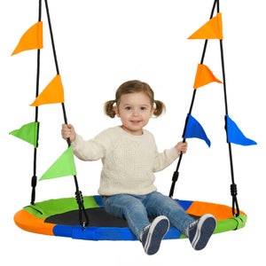 Columpio De Cuerda Con Plataforma Para Niños – Ajustable Hasta 2 Metros – Carga 200 Kg – Interior Y Exterior