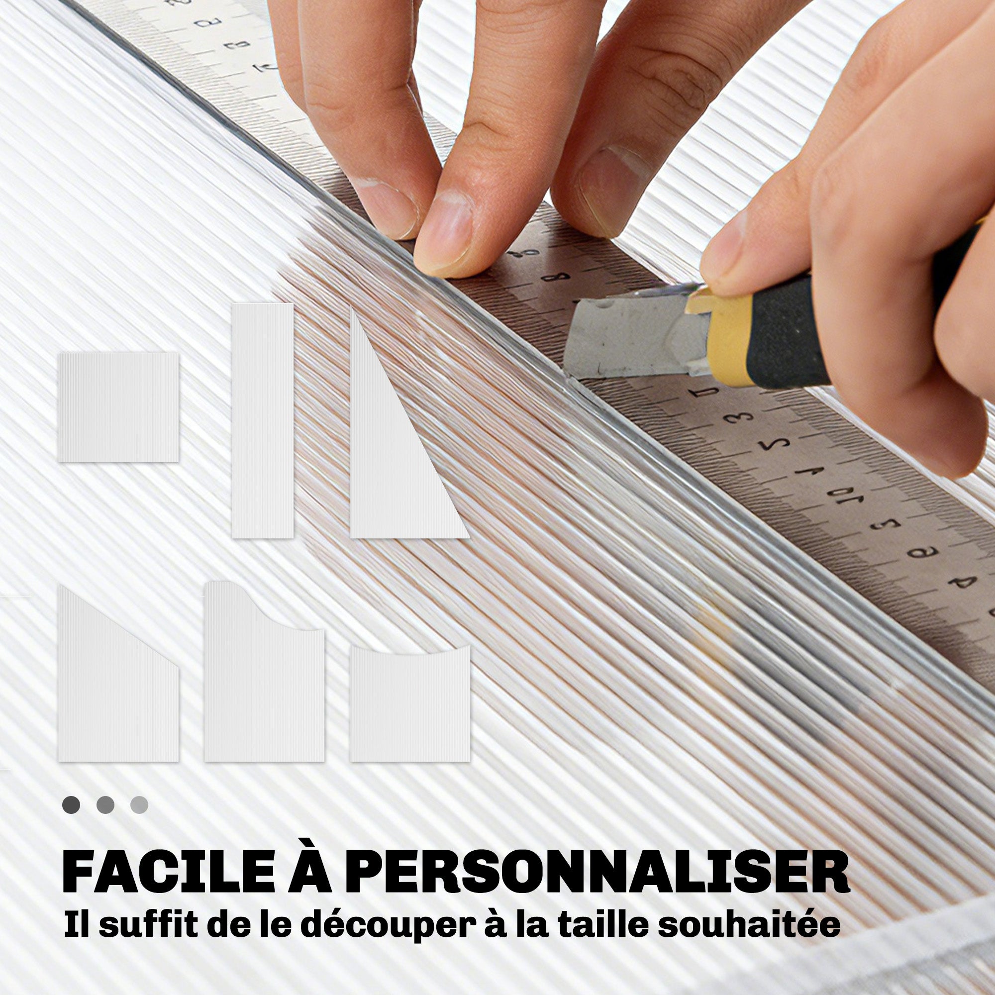 Lot 10 plaques alvéolaires polycarbonate 4 mm uv resistant double paroi, 120x60 cm, transparent - 8
