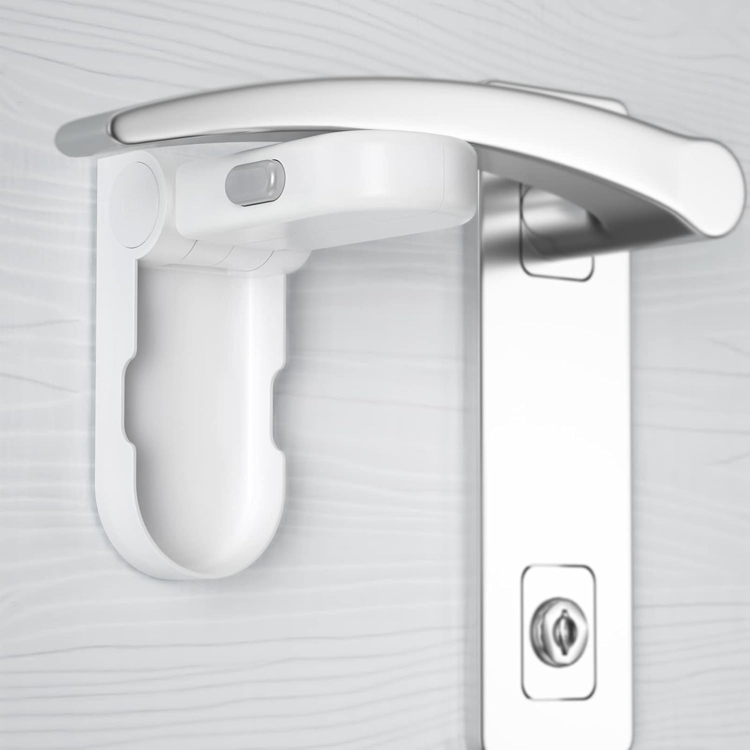 Tope-porte Alarme De Sécurité Avec Cadenas - Lot De 3, Noir Et Acier