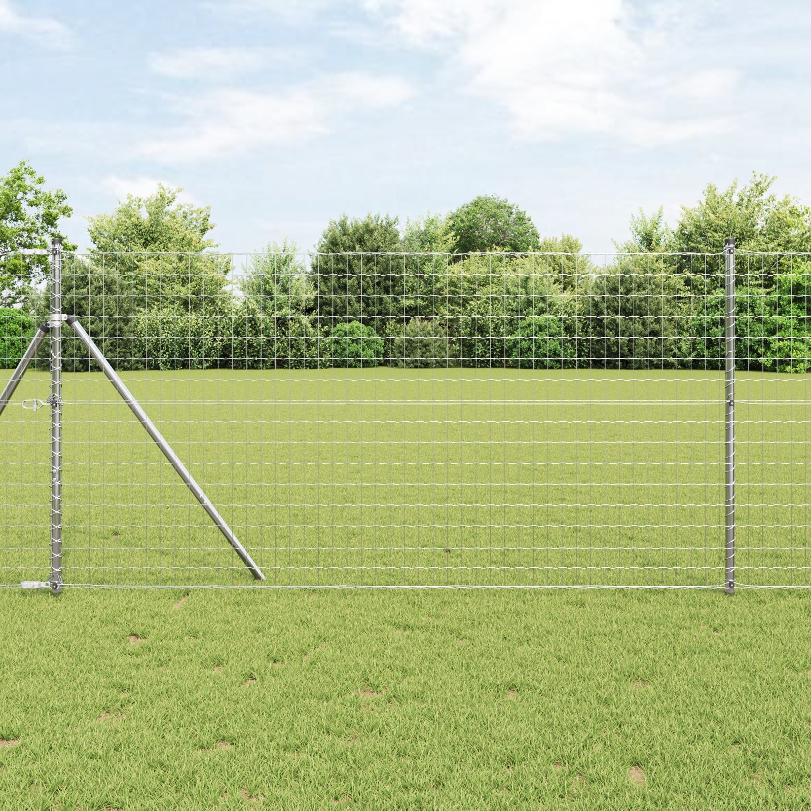 Ogrodzenie Euro 1 x 25 m Żelazo pokryte PVC vidaXL