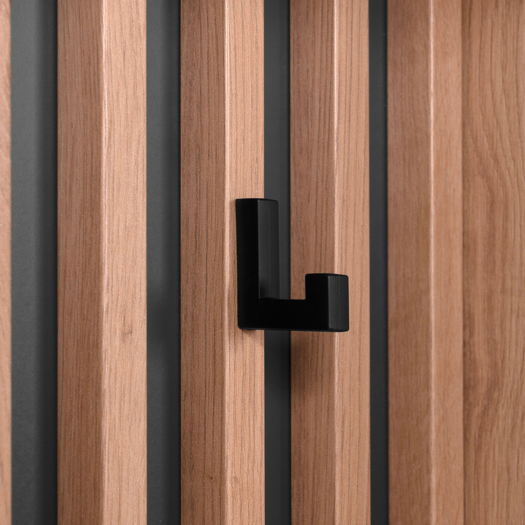 Vestiaire avec miroir - MEDAN 42B - Anthracite / Chene artisan - 122 x 190 x 37 cm - 8