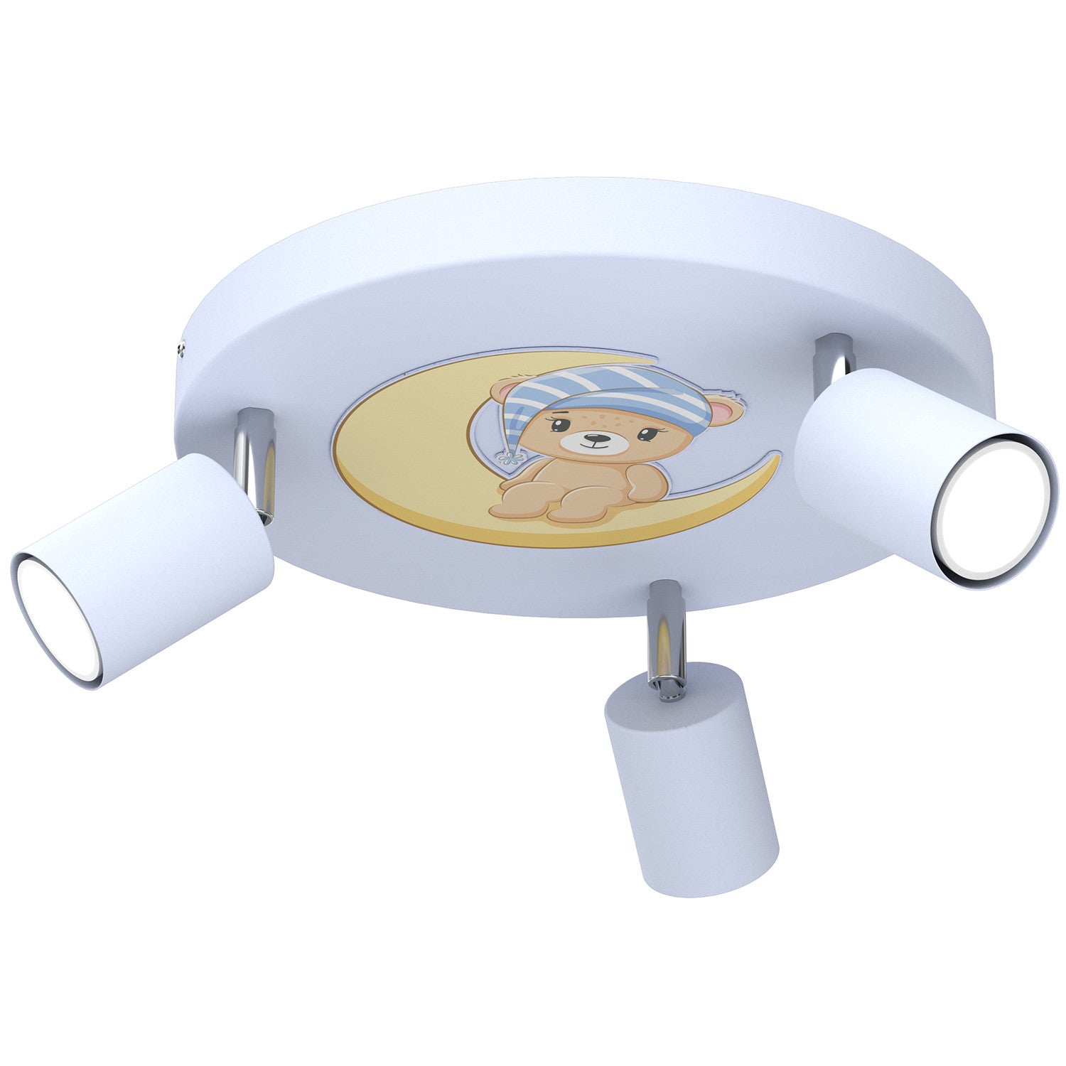 Lampa sufitowa wisząca Fun niebiesko-żółta-brązowa 3xGU10x8W wym: 10,5 x 30 x 30 cm metal Luminex