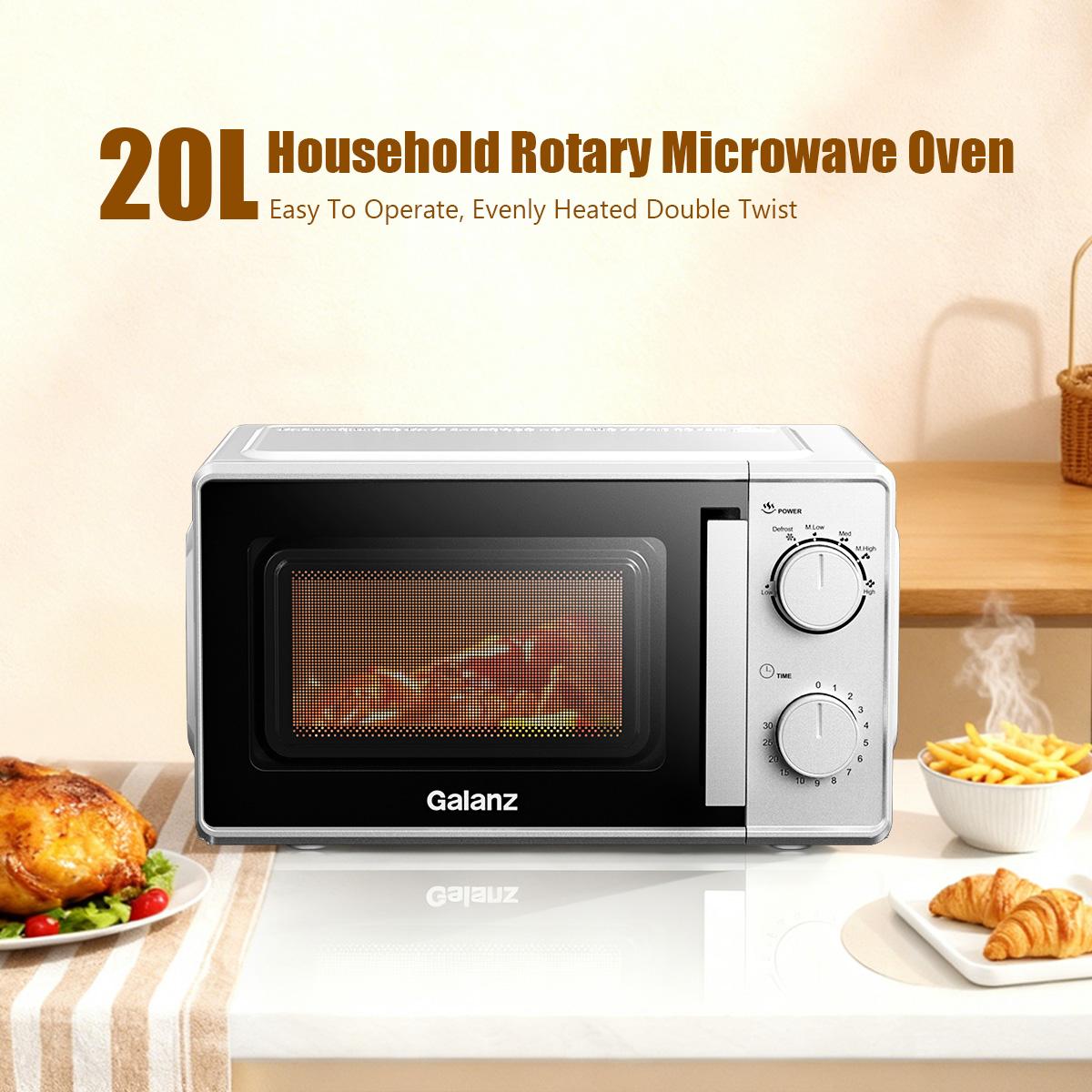Micro-ondes 20L mécanique compact – Chauffage uniforme 360°, facile à utiliser et à nettoyer - 2