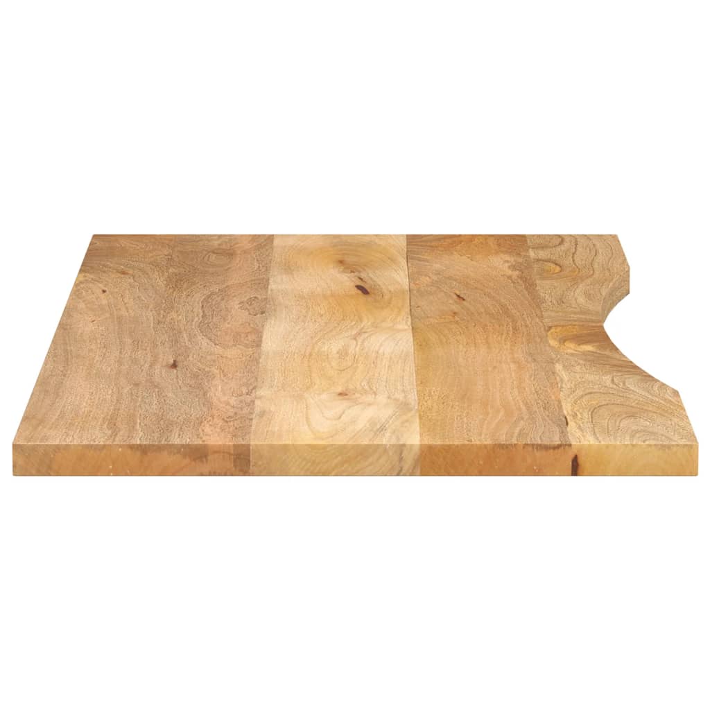 Maison Exclusive - Dessus de bureau avec courbe 140x50x2,5 cm manguier massif brut - 4
