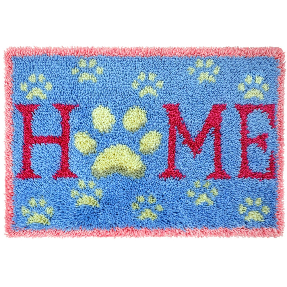 Zestaw do szycia dywanów z haczykiem zatrzaskowym 62 x 42 cm, idealny do robienia dywanów, poduszek na drutach, dekoracji wnętrz dla początkujących,