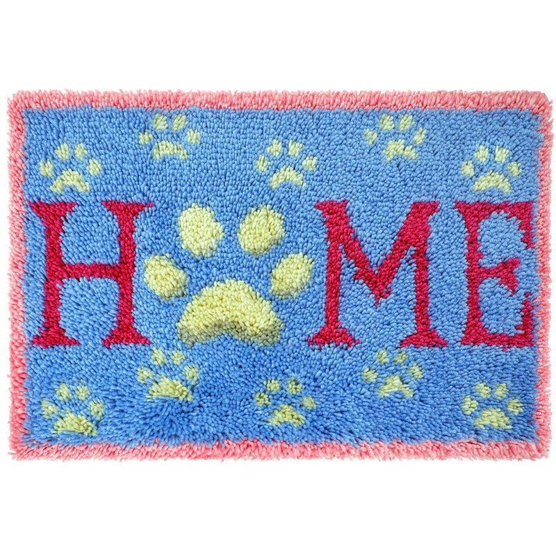 Zestaw do szycia dywanów z haczykiem zatrzaskowym 62 x 42 cm, idealny do robienia dywanów, poduszek na drutach, dekoracji wnętrz dla początkujących,