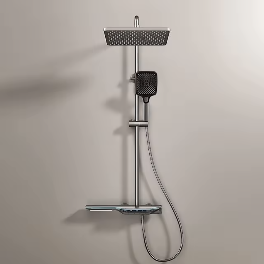 Colonne de douche thermostatique led, Victoria Leroy Merlin