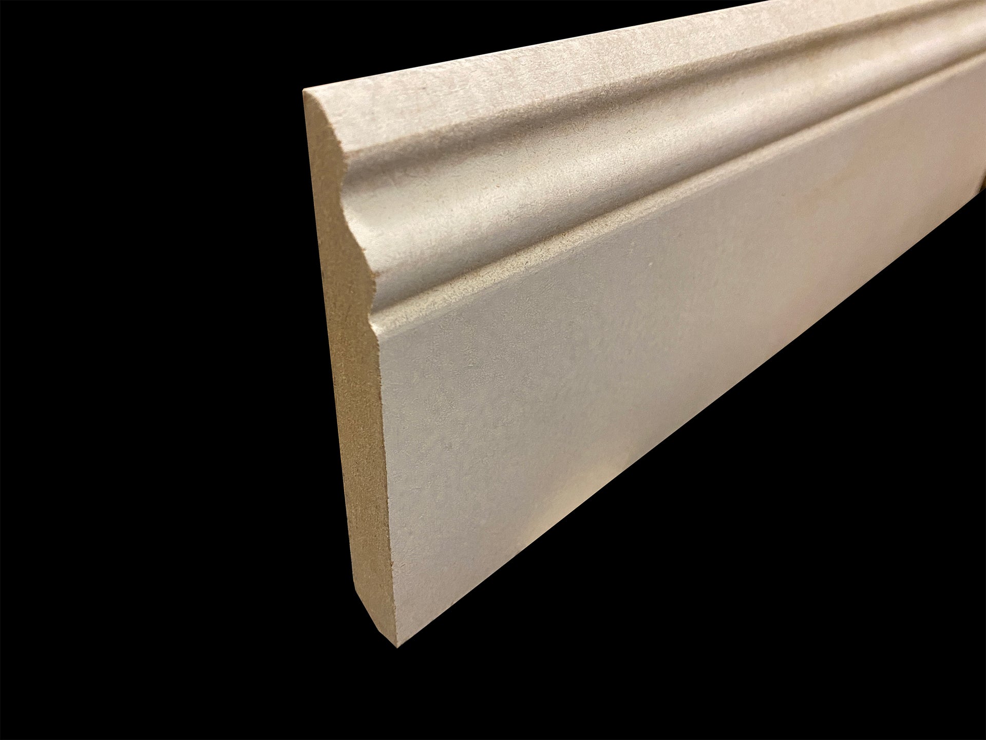 Plinthe moulurée Médium (MDF) - Prépeint blanc - H. 12 x L. 220 cm, Ep 14 mm - 2