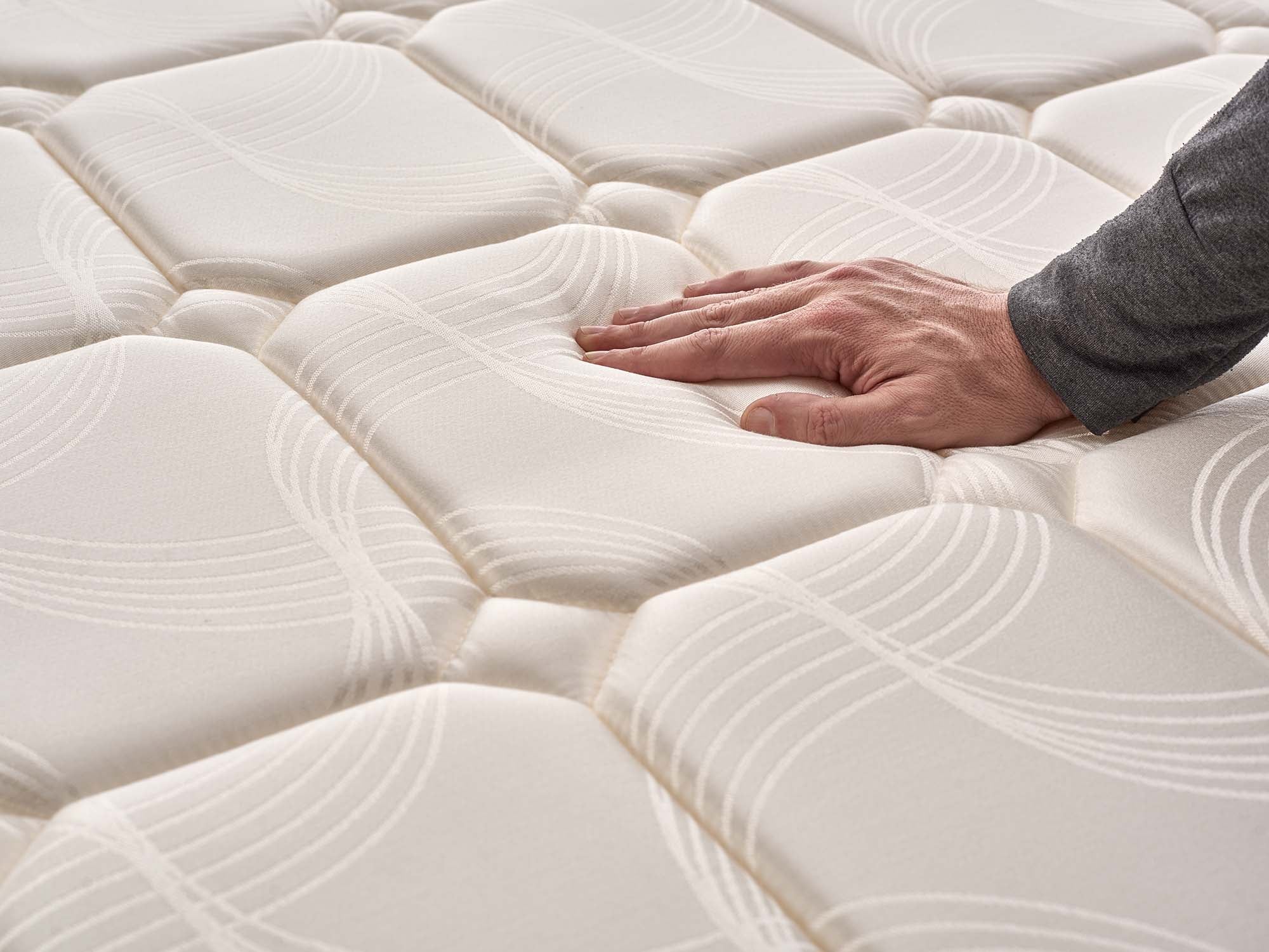 Luxury 140x190 cm - Hybride - Ressorts Ensachés + Mousse à mémoire HR + Blue Latex - 7 Zones - Reversible - Haut de gamme - 7