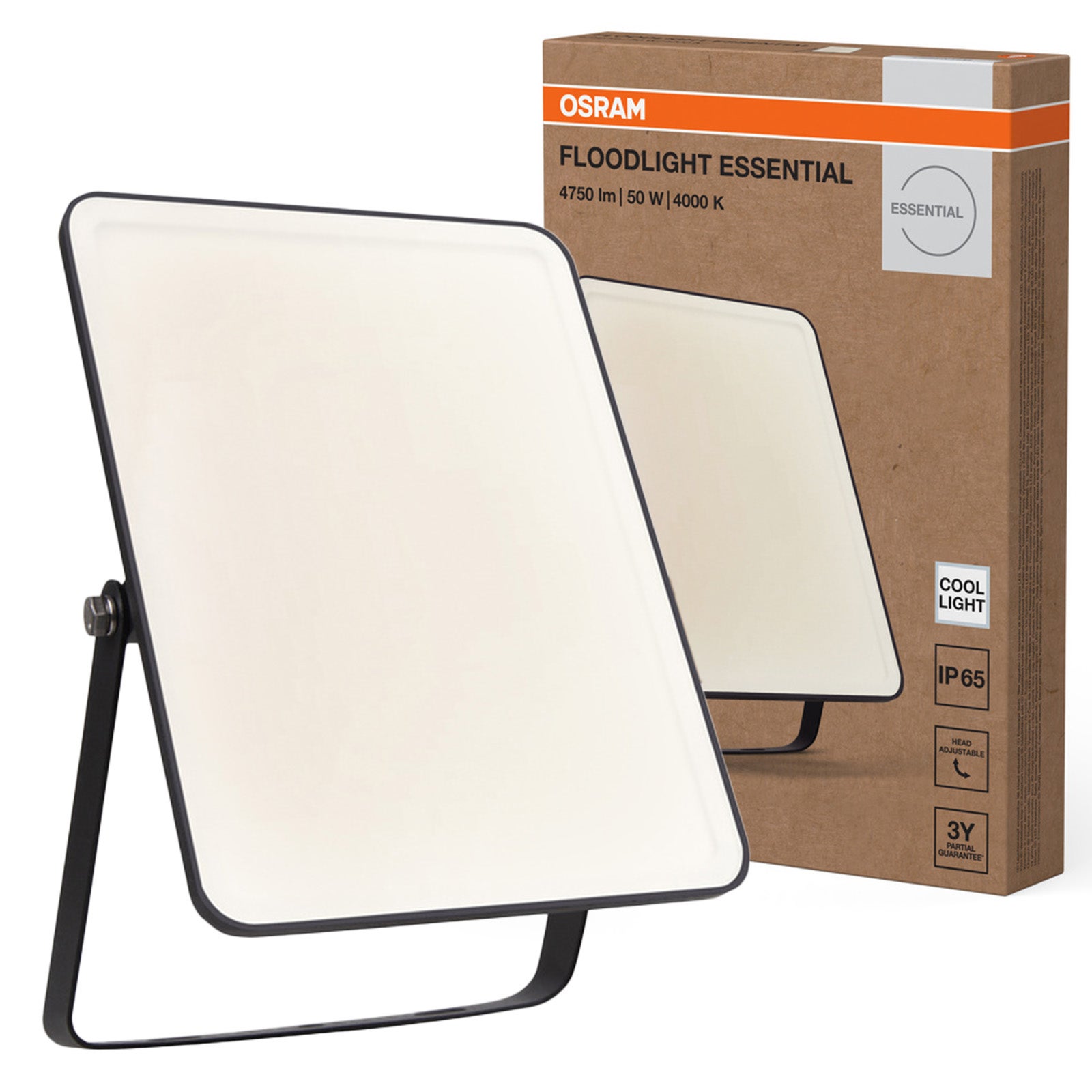 Naświetlacz LED Osram Reflektor Zewnętrzny Lampa LED 50W 4000K Neutralna biel Czarny Floodlight 1 szt.