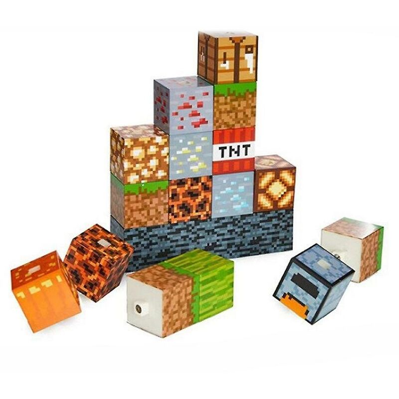 Minecraft Building Block Lampe De Bureau Bricolage Couture Lampe De ...