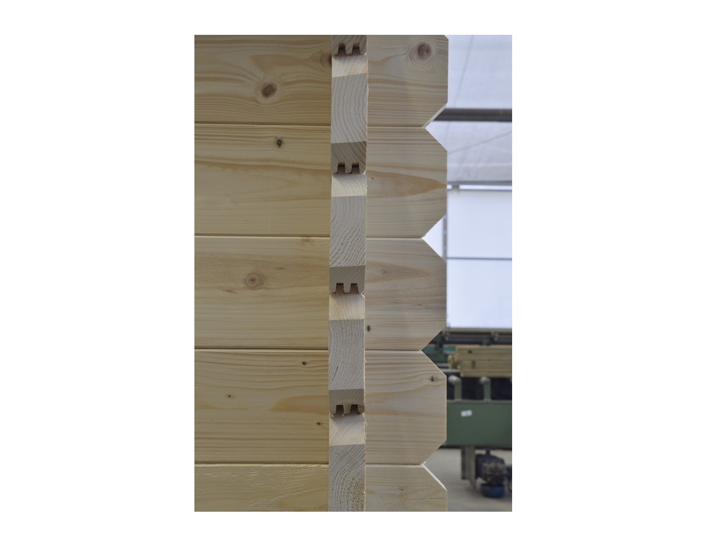 Abri de jardin en bois - 16m2 - 4x4m - Ep. 40mm - Couleur: naturel - DOM611 - ALTANKA - 6