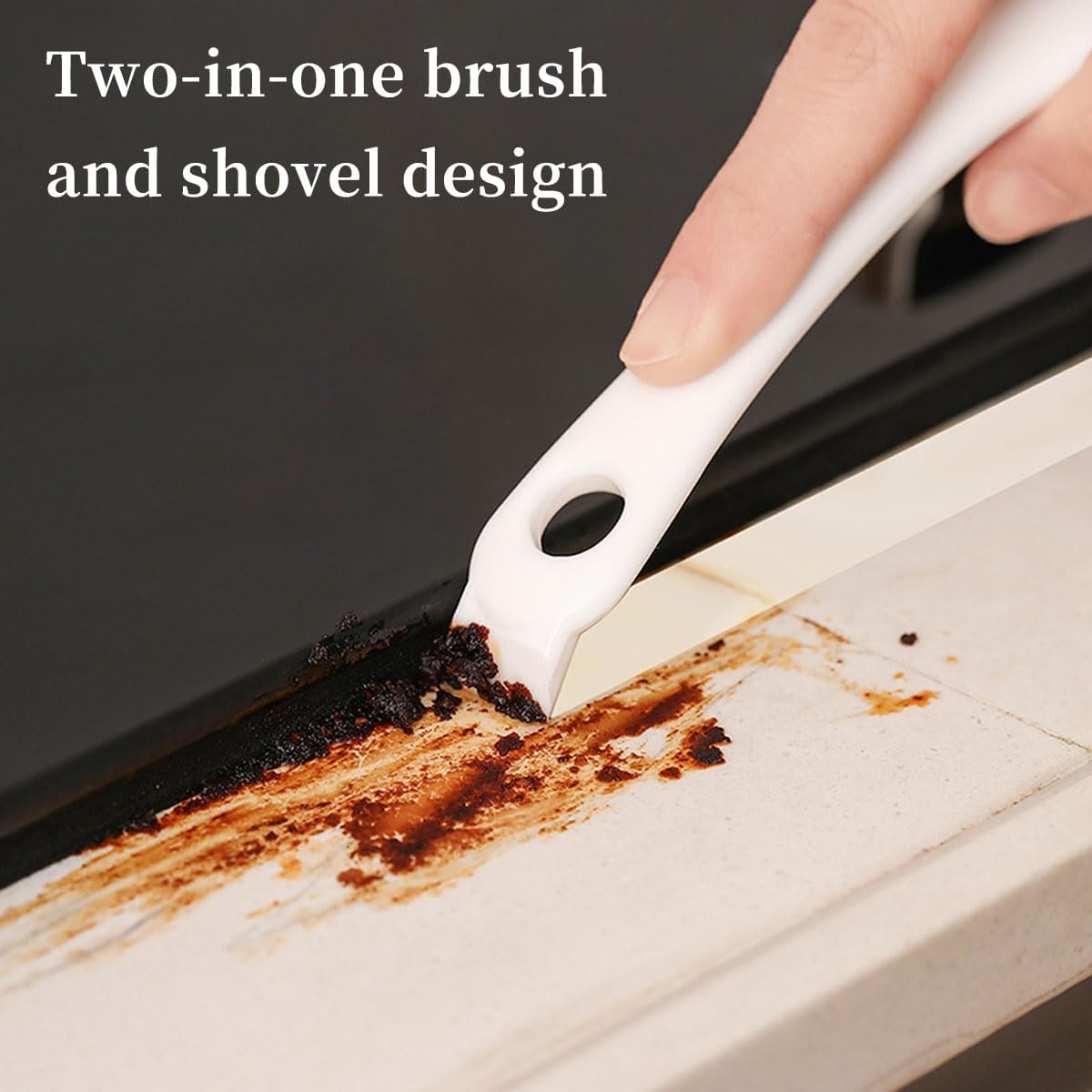 Brosse de Nettoyage Multifonctionnelle - 2pcs pour Barbecue, Cuisinière, Évier, Coin Mort et Grille avec Petite Tête - 4