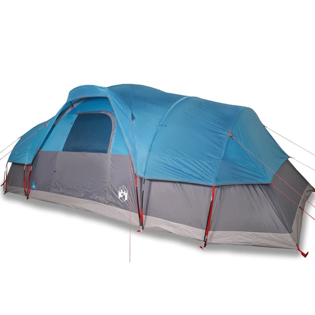 Tenda de jardin | Tenda Familiare a Cupola per 11 Persone Blu Impermeabile CFW310778