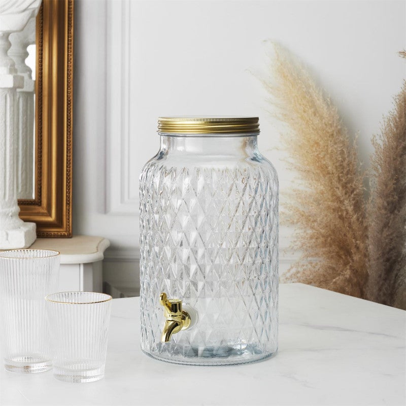 Fontaine - Cook Concept - Diamant 6l - Design - Transparent Et Or - 4