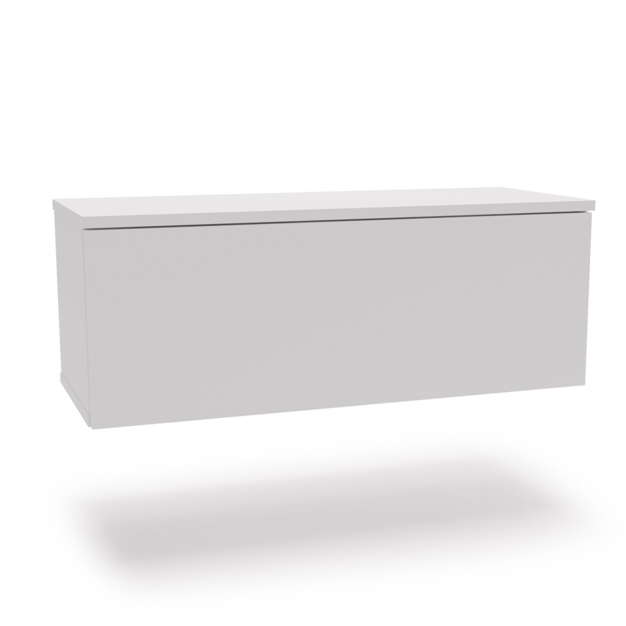 Szafka RTV Biała – Montaż na Ścianie lub na Podłodze – 80x30x32 cm – System TIP-ON – Styl Nowoczesny