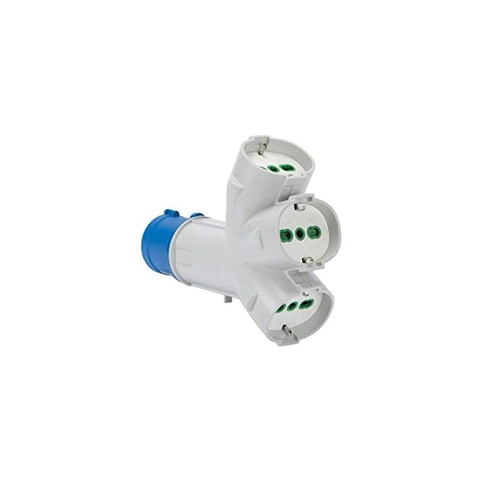 Adattatore Triplo CEE To Schuko - Fanton, Per Camping, Lavoro, 3 Prese In 1 - Foto 11