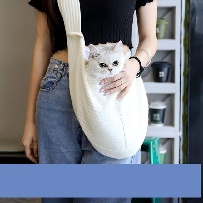 Sac de transport pour chat, grand espace, confortable, sรปr