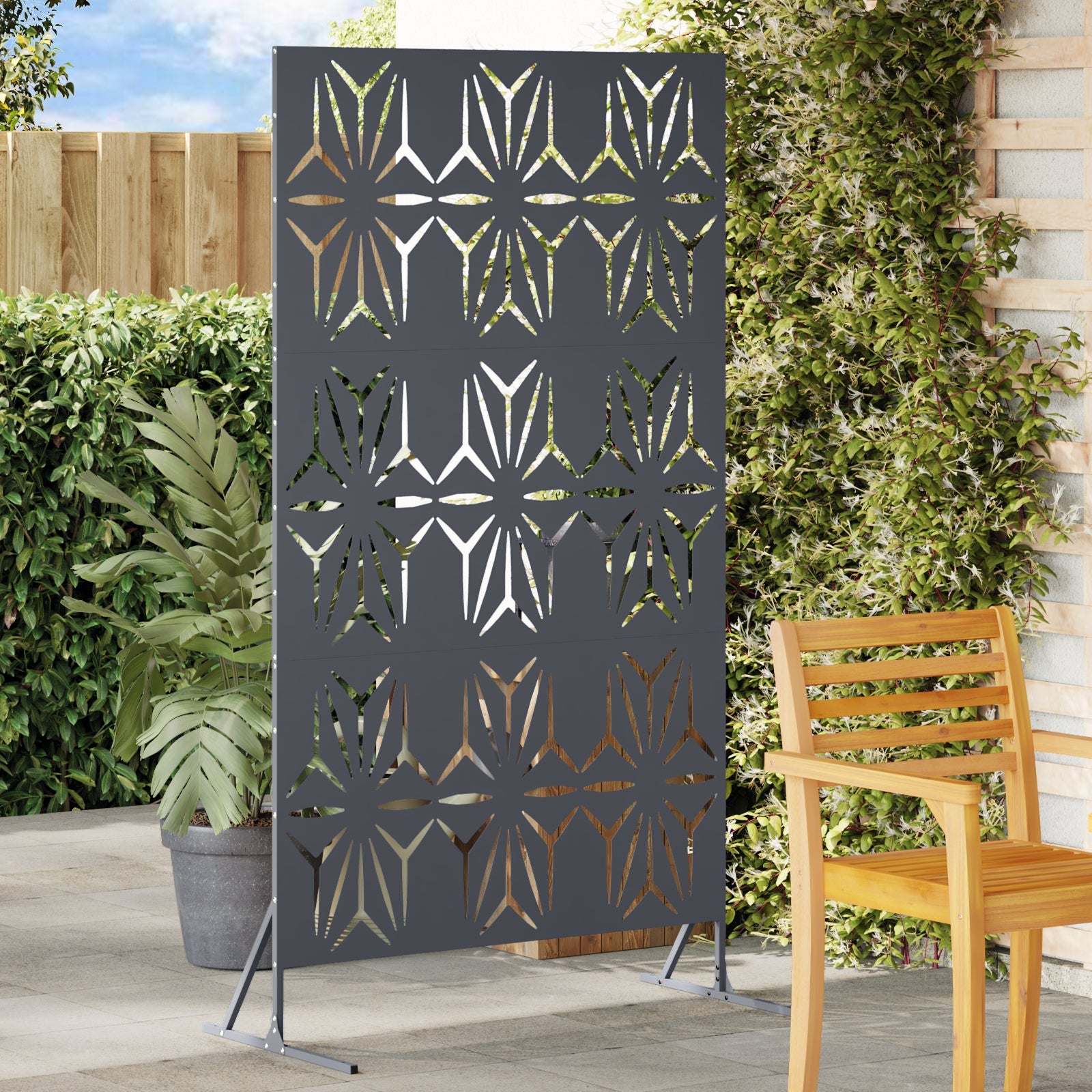 Ekran prywatności Antracyt 100 x 50 x 180 cm Stal vidaXL