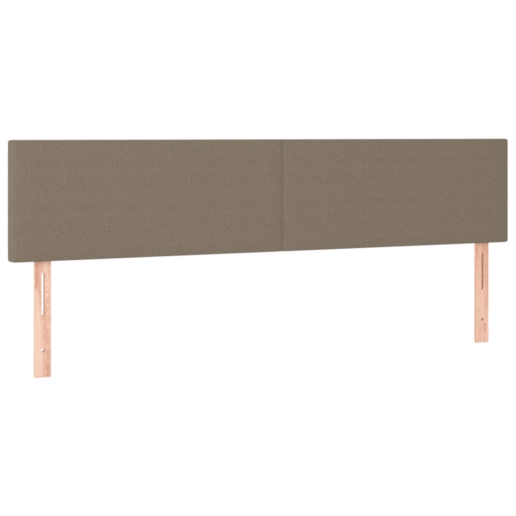 Cadre de lit sans matelas en tissu taupe pour la chambre, 120 × 190 cm - 8