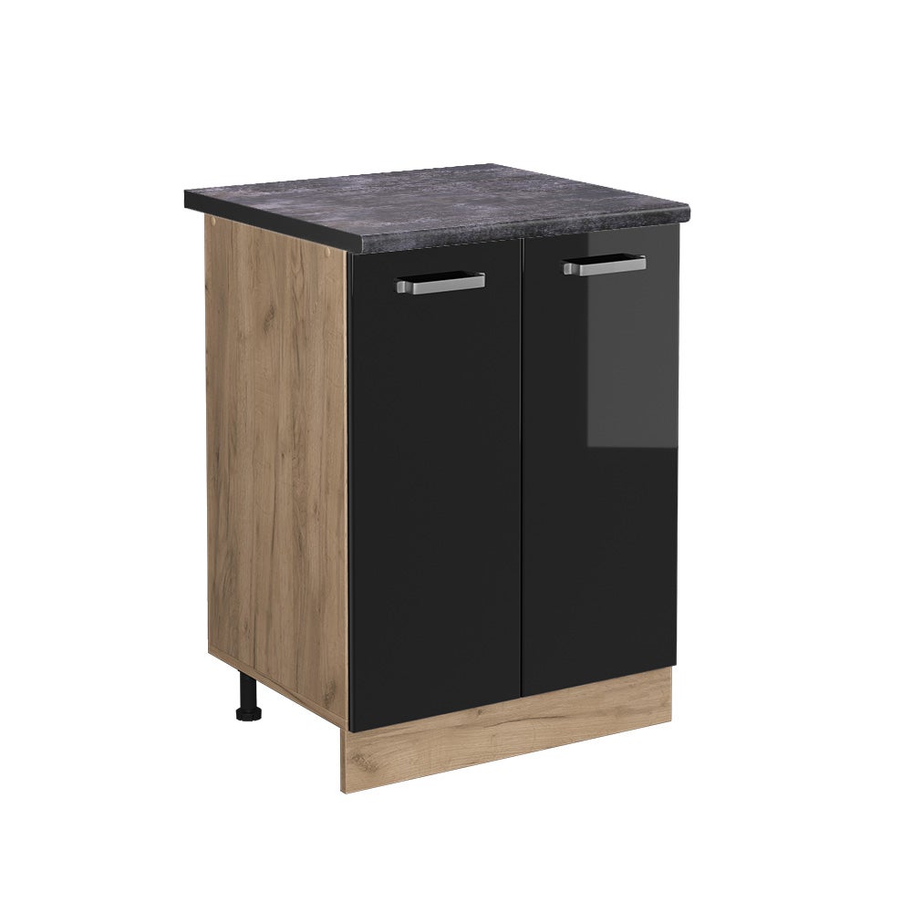 Vicco Szafki kuchenne R-Line, Czarny wysoki połysk, 60 cm , BP Antracyt
