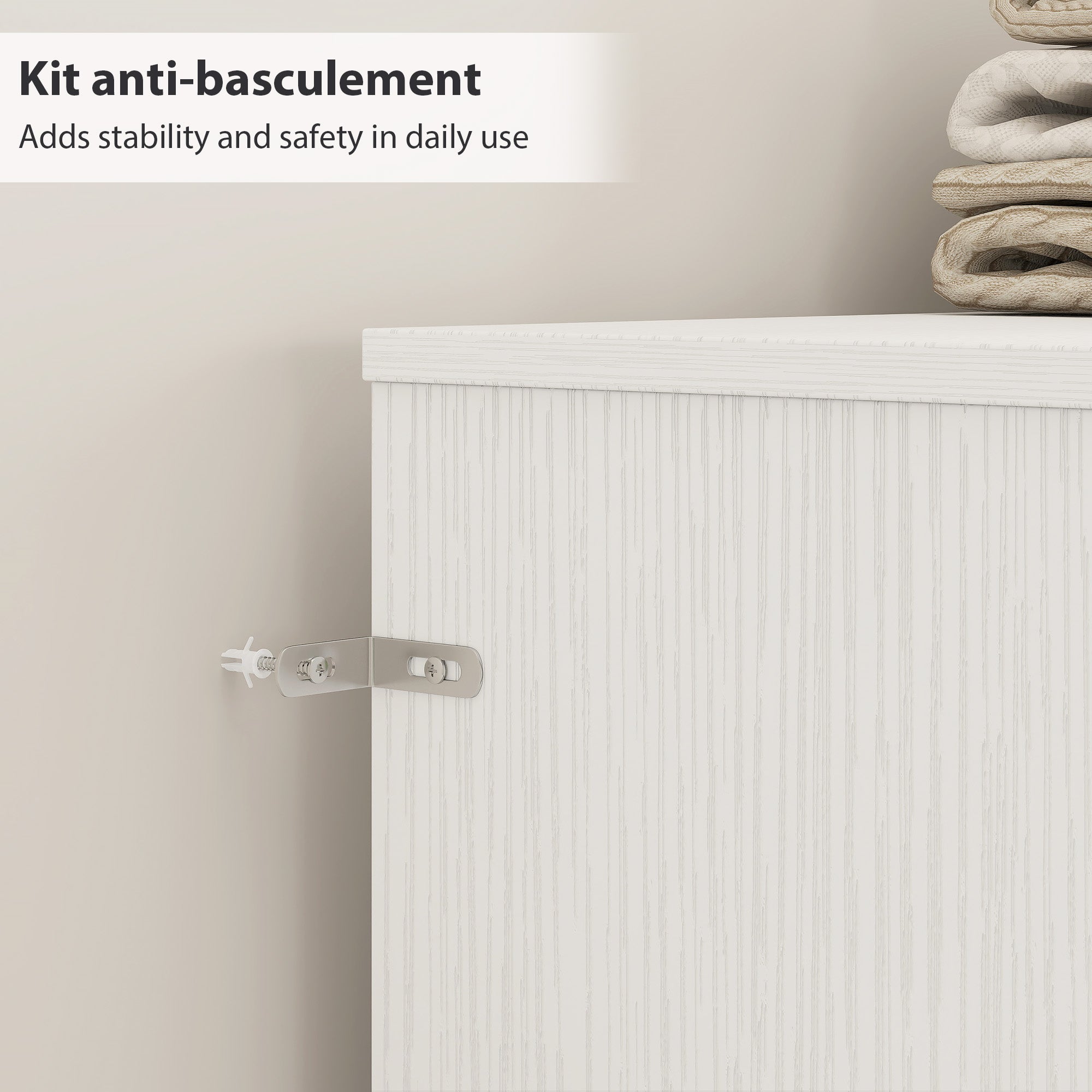 Tête de lit sur pied panneaux de particules HOMCOM - 5