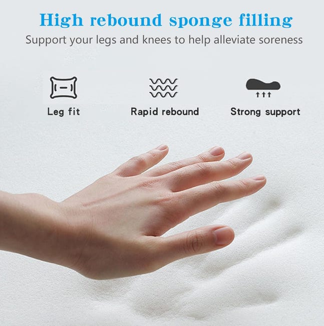 Almohada para rodillas, espuma viscoelástica para piernas, para