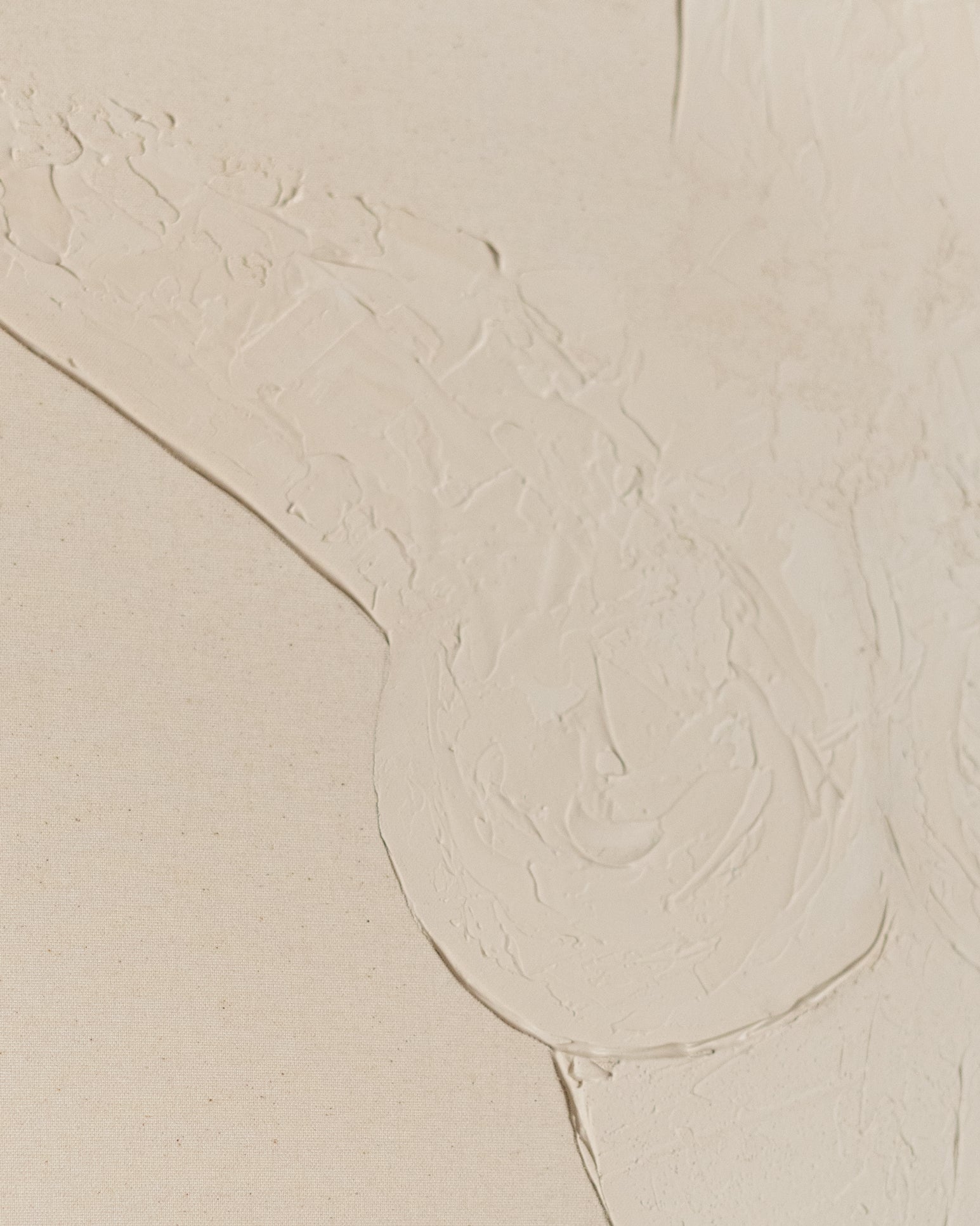 LEO - Tableau décoratif sur toile de coton avec cadre en bois blanc peint à la main à la peinture à l'huile 80x60cm - DECOWOOD - 3