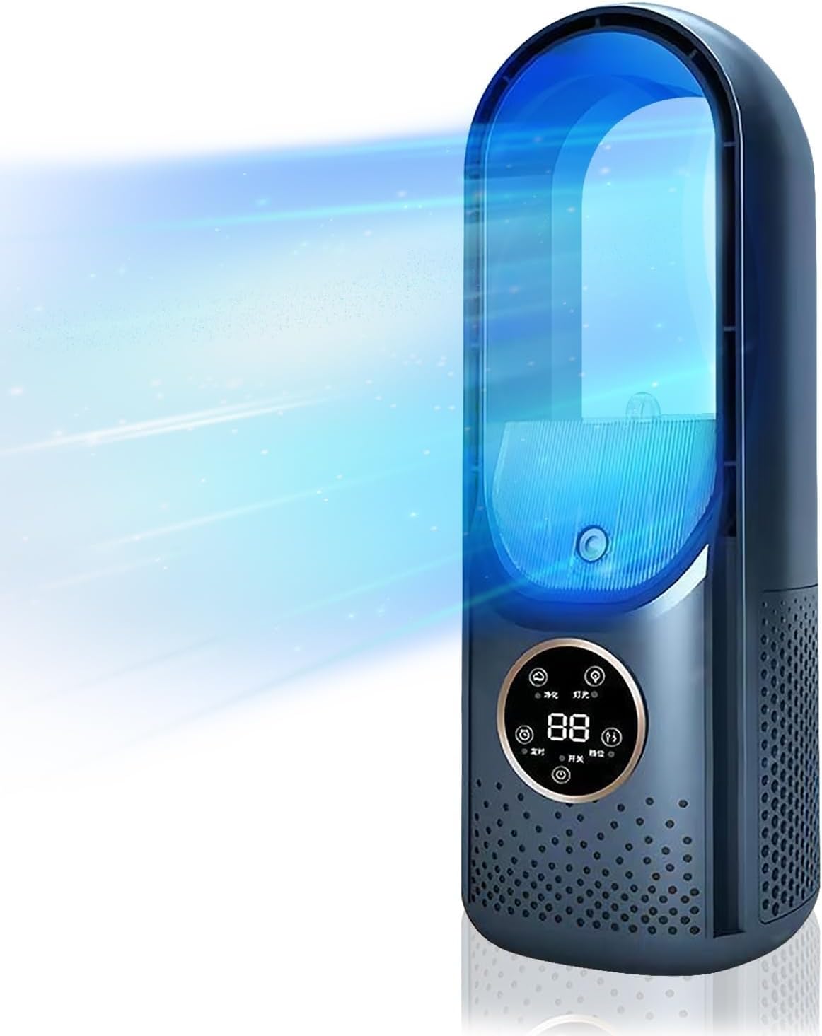 Mini klimatyzator, chłodziarka do sypialni, klimatyzator kempingowy, trzy tryby czyszczenia/chłodzenia/nawilżania, 6 prędkości nawiewu