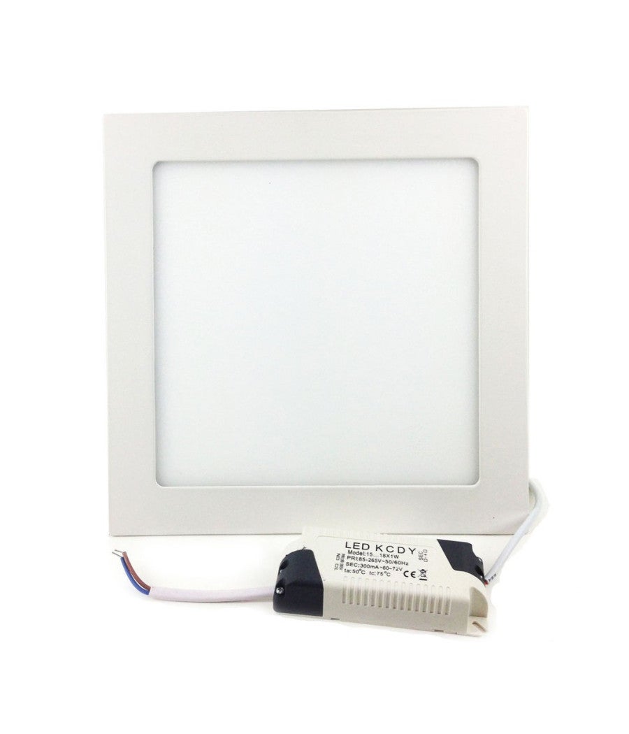 Trade Shop - Pannello Faretto Tondo O Quadrato A Led Da 6 A 25 W Ad Incasso Luce Freddo Caldo - Bianco Freddo-6 Watt -quadrato - - 2
