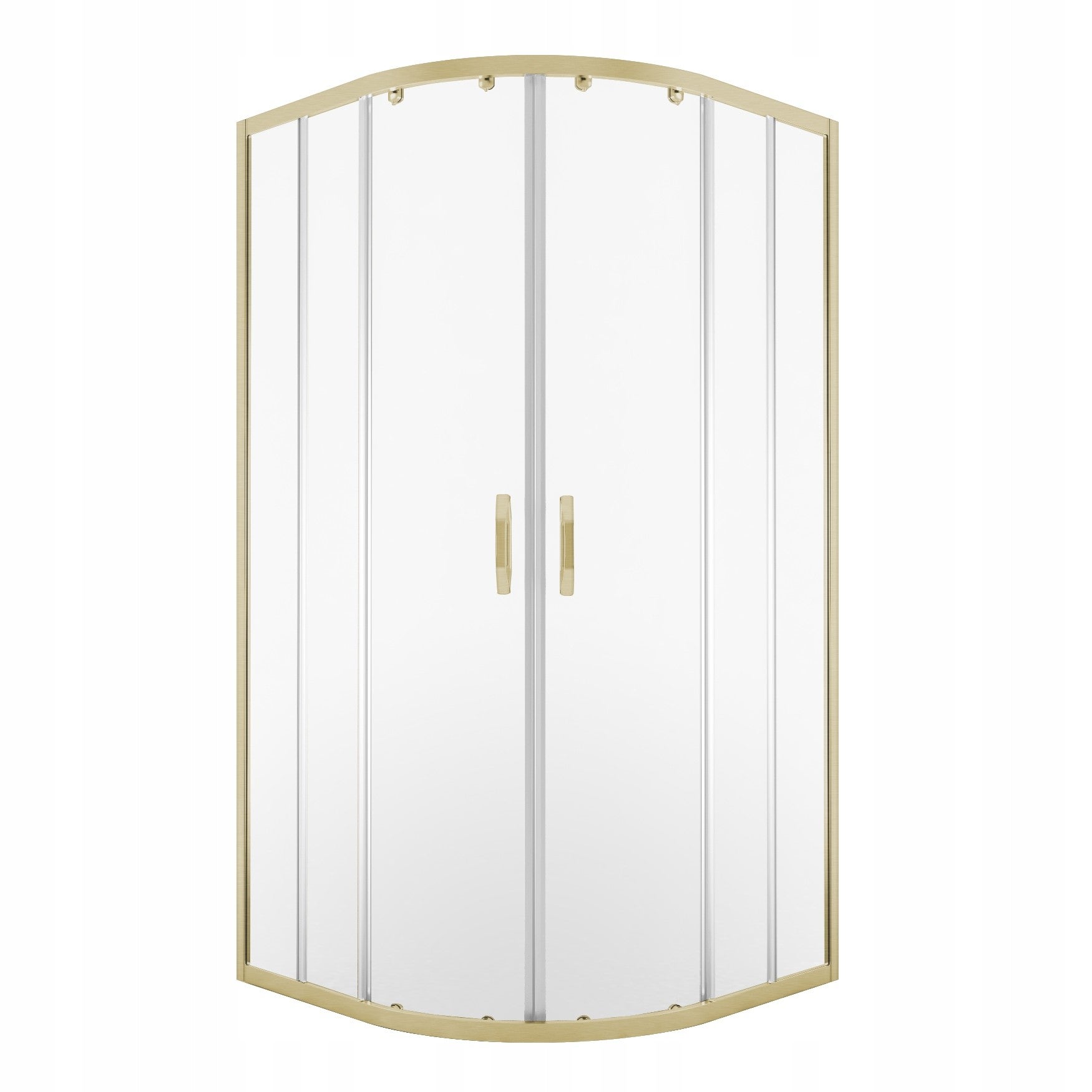 Kabina prysznicowa AQUALITY Durasan 78-100 x 78-100 złoto szczotkowane półokrągła 1szt.