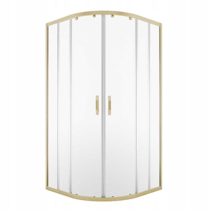 Kabina prysznicowa AQUALITY Durasan 78-100 x 78-100 złoto szczotkowane półokrągła 1szt.