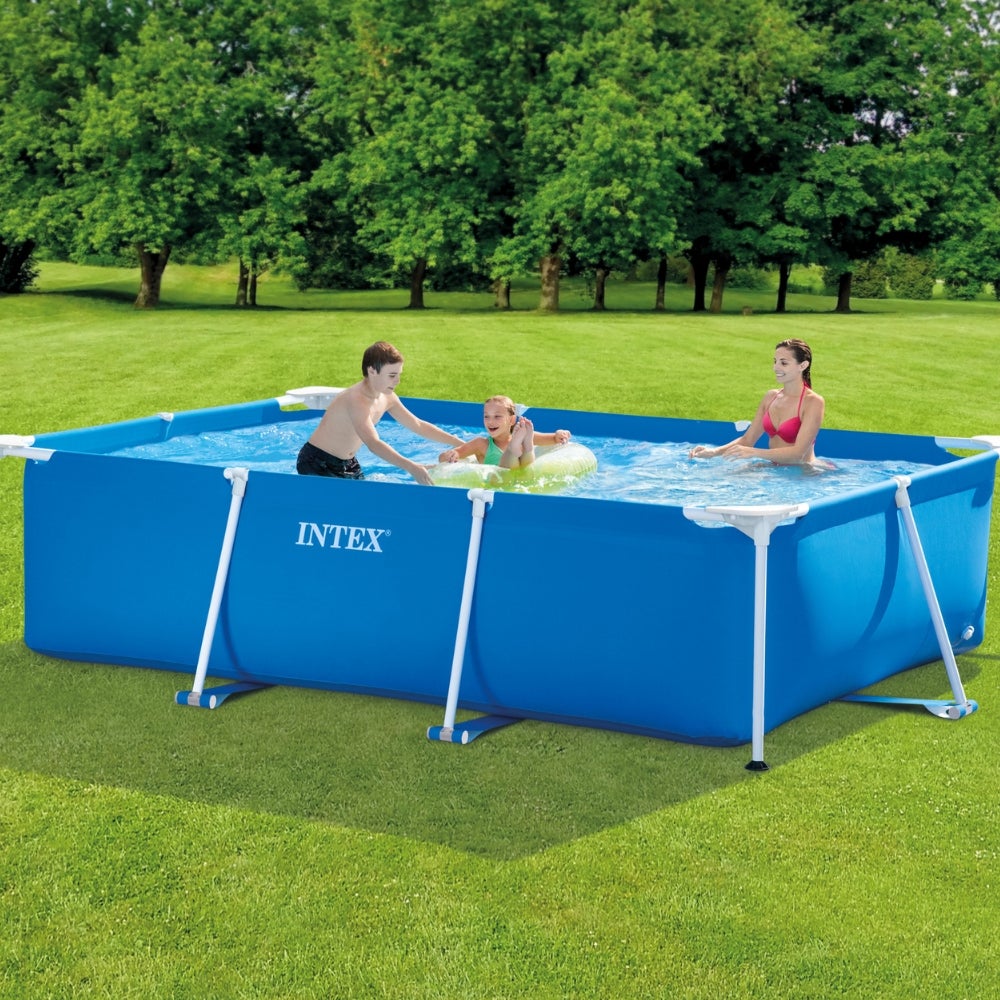 Pacote piscina - INTEX - Retângulo - 300x200x75 cm + Acessórios CB129 - 2