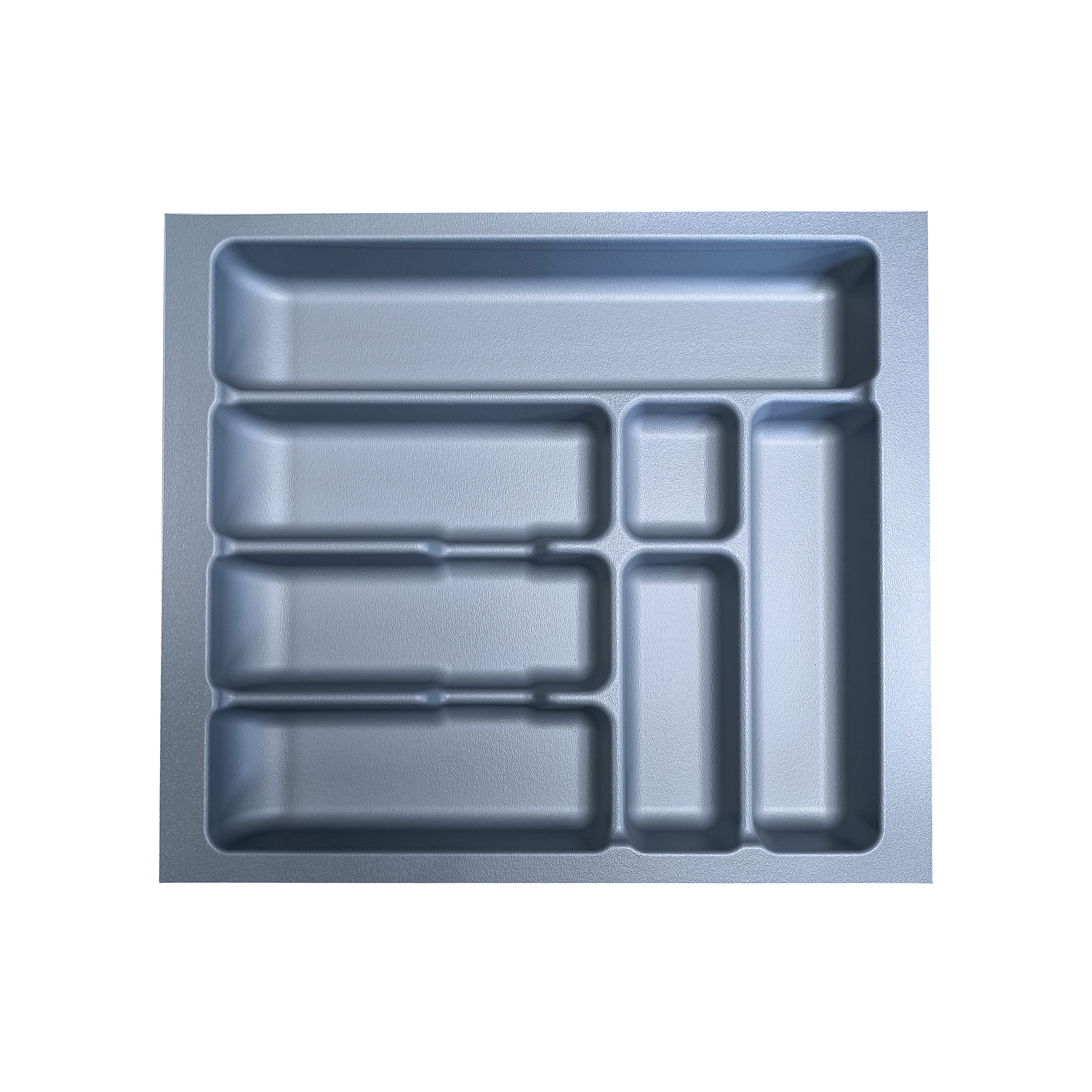 Bandeja Cubertero Cajón Cocina 41×47 cm Gris | Organizador Cubiertos Polipropileno | Apto Cajones 45 cm | Fácil Limpieza - M.Pascual - 3