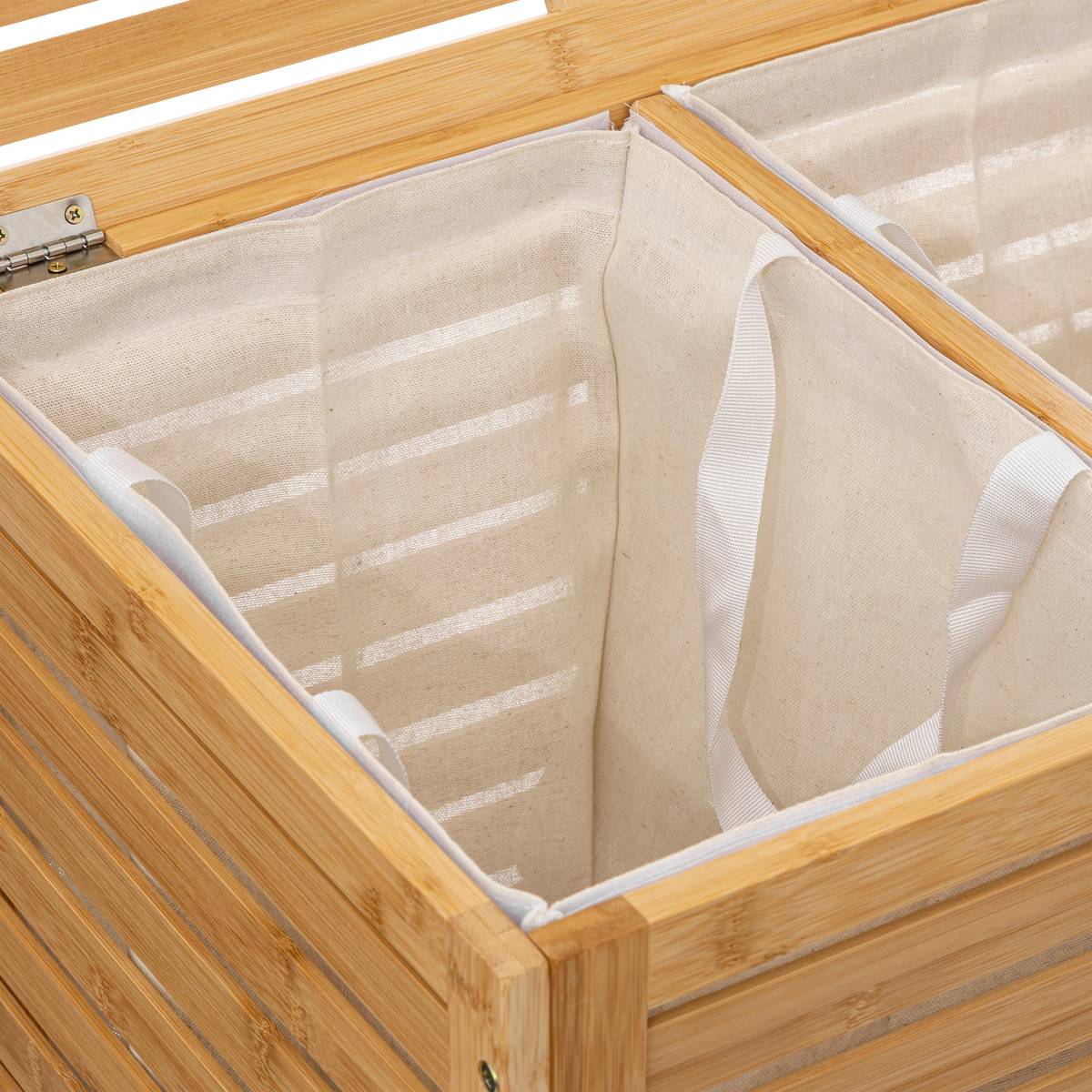 Panier à linge double 50l 