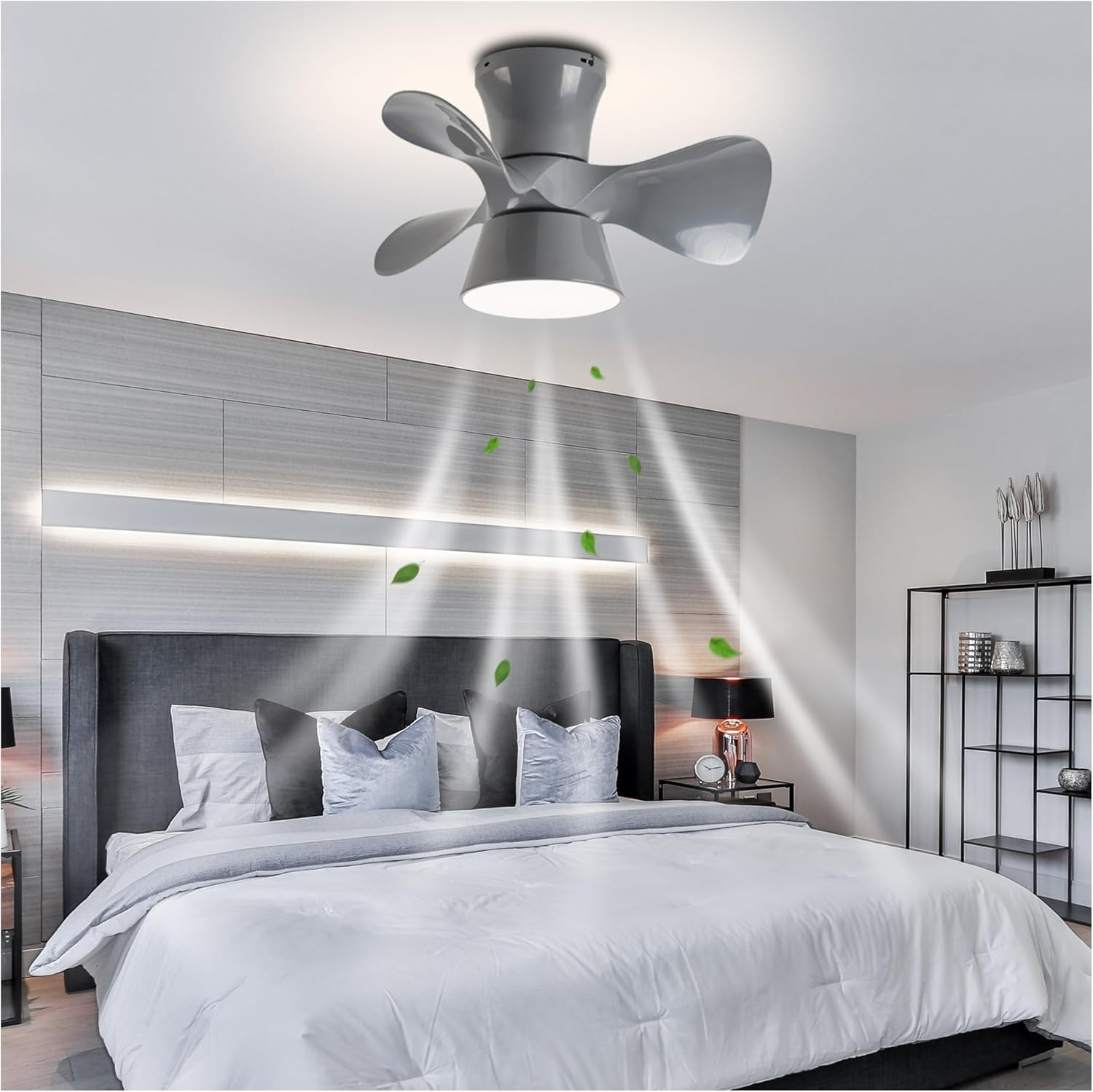 TOCOZOC Ventiladores De Techo Con Luces, Con Mando A Distancia Ventiladores De Techo, 3 Niveles