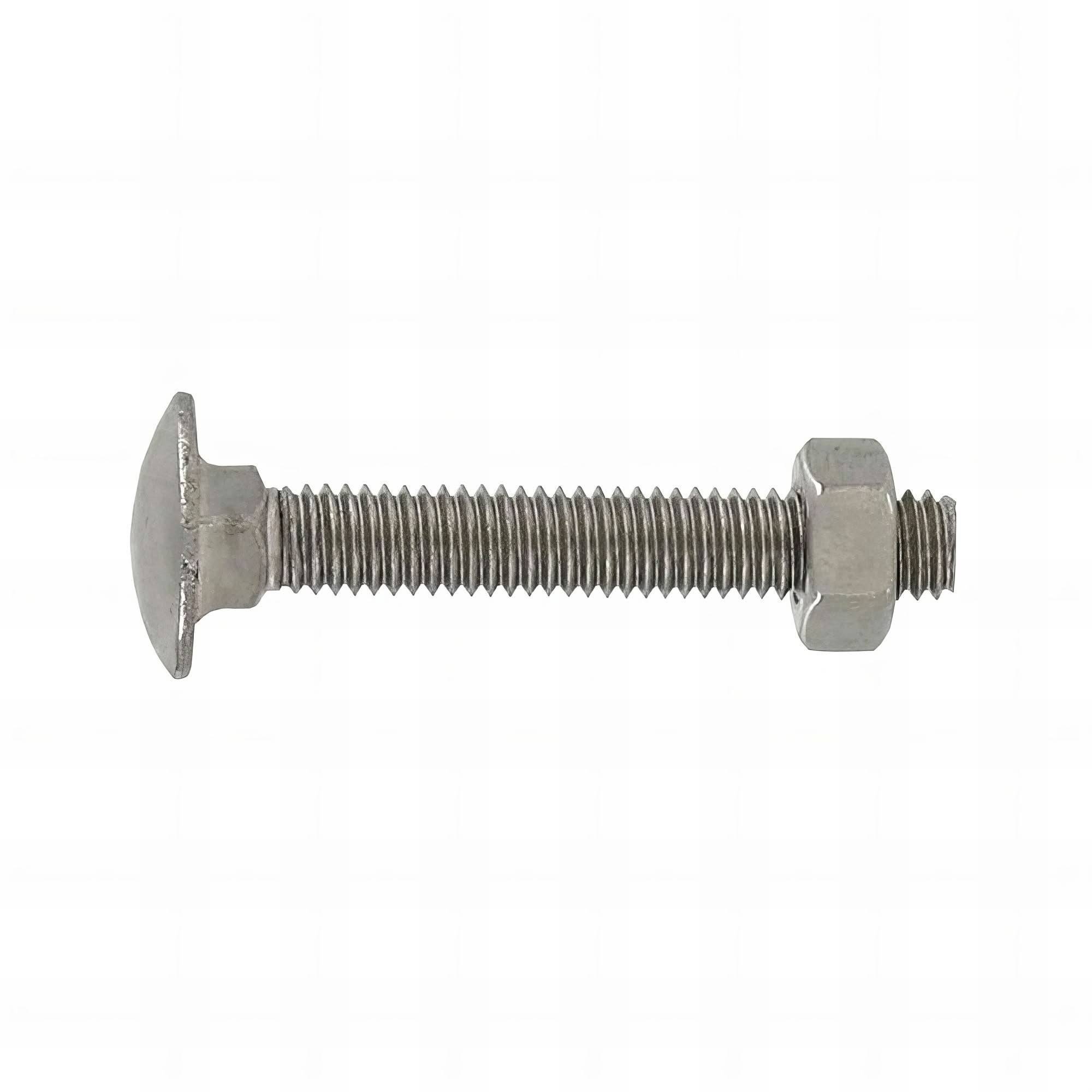 10 Boulons tête ronde collet carré DIN603/555 Inox A2 - diamètre 8 mm ...
