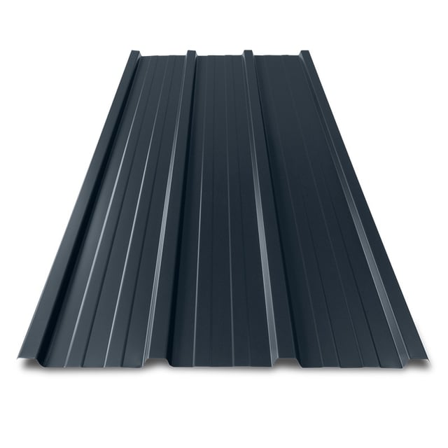 Tôle bac acier 0.50 mm prélaquée multiusage ELDA® | 2100 x 840 mm - 1.76 m² Gris Anthracite | RAL 7016
