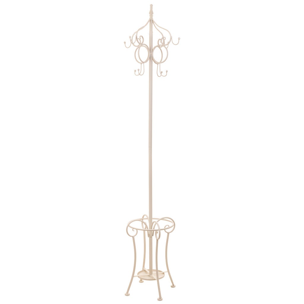 Porte-parapluie en fer blanc, beige ou boue fabriqué en Italie