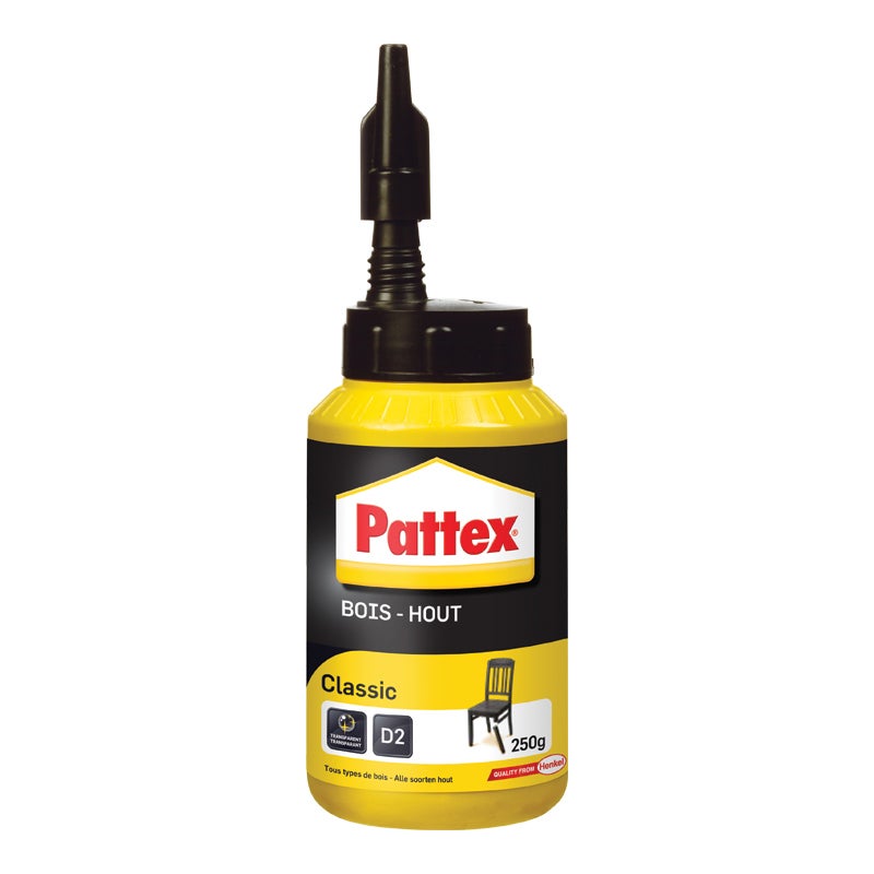 Klej do drewna Pattex Classic przezroczysty szybkoschnący 750 g