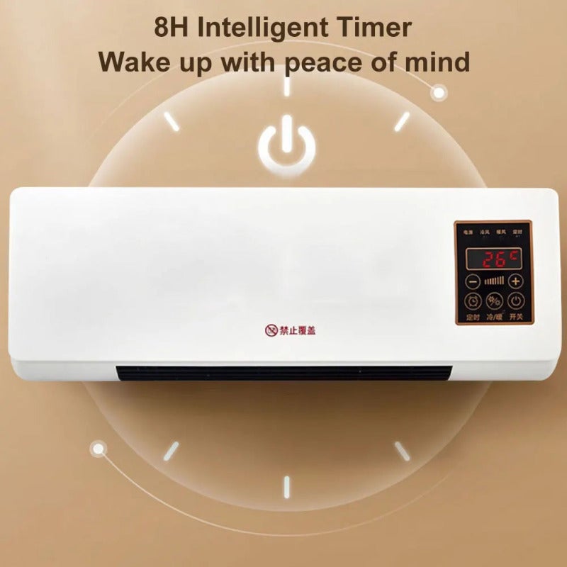 petit climatiseur mobile, double usage chauffage et climatisation, tactile, prise européenne, ventilateur, chauffage de salle de bain - 2