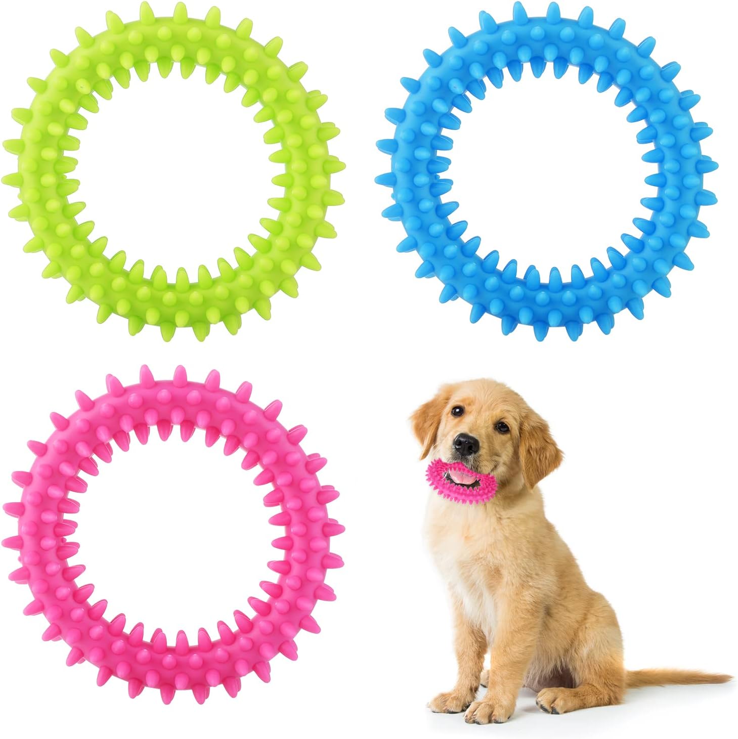 Jouets à Mâcher Pour Chiot - Lot De 10 En Caoutchouc Naturel, Pour Santé Dentaire, Soulagement Des Démangeaisons, Interactif
