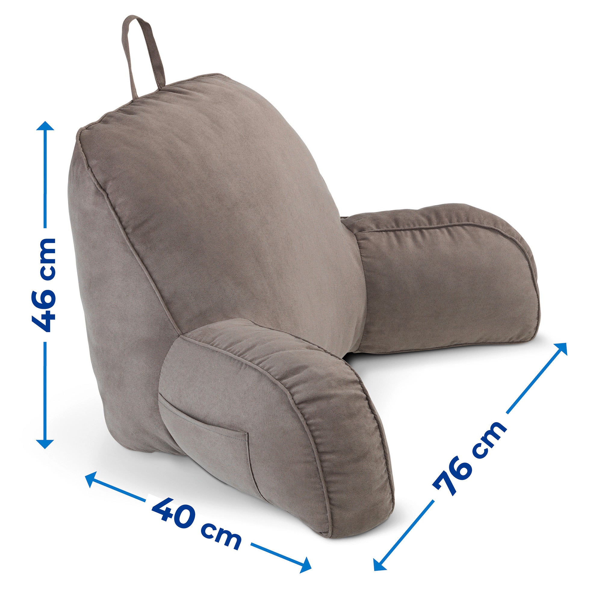 Coussin de lit confortable avec poche pour téléphone, télécommande, Maximex - 5