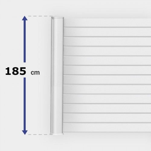 Module de clôture PVC blanc ajouré H 185 x L 150 cm ajourage horizontal - 2