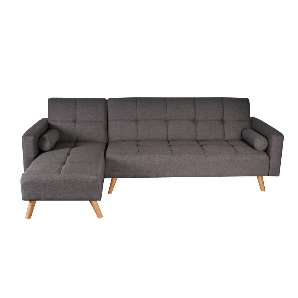 Canapé d'angle convertible gauche ASGARD / GRIS - 2