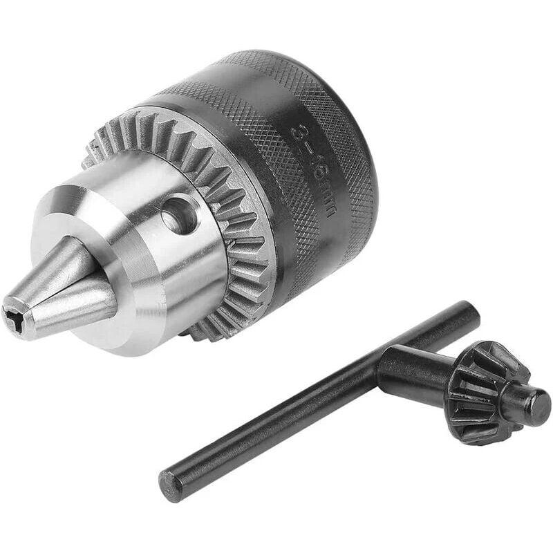 Uchwyt wiertarski 3-16 mm z kluczem do wiertarki elektrycznej B16/B18 /1/2-20UNF do tokarek i wiertarek kolumnowych (3-16MM[B16])